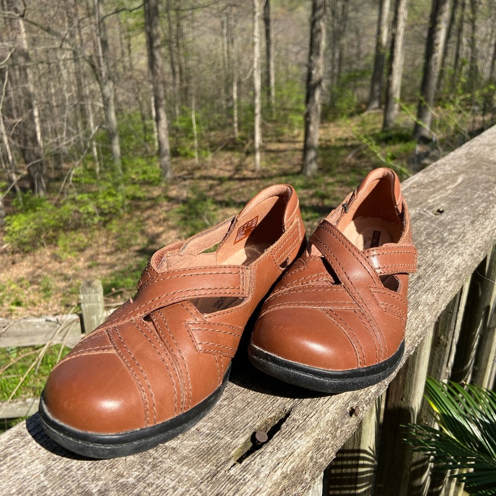 Clarks Brown Leather Casual Shoes